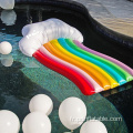 Mattreux de piscine arc-en-ciel personnalisé flotte de plage